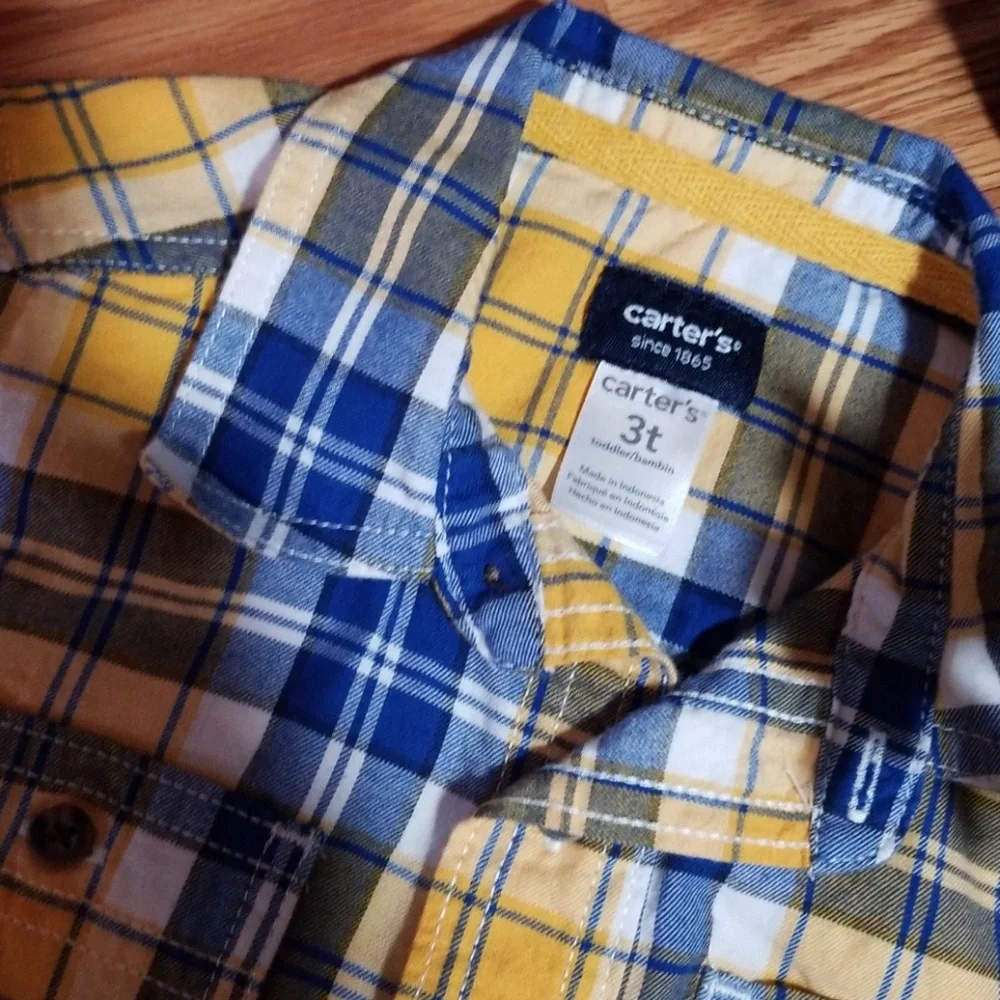 Carters button up dress and‎ size 3t